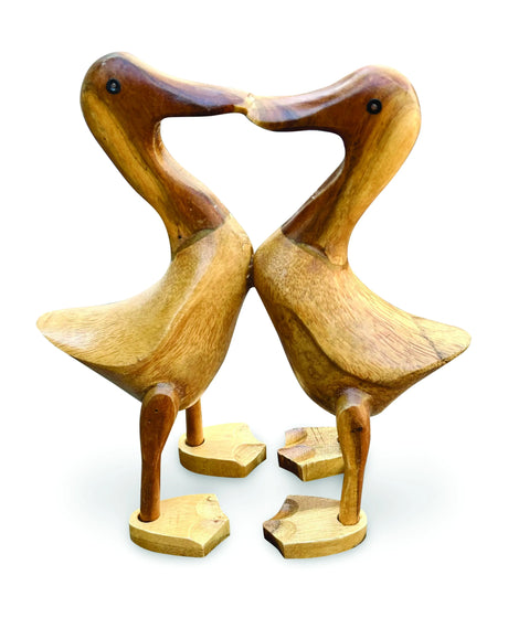 KISSING DUCK PAIR 25CM