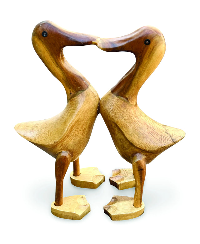 KISSING DUCK PAIR 25CM