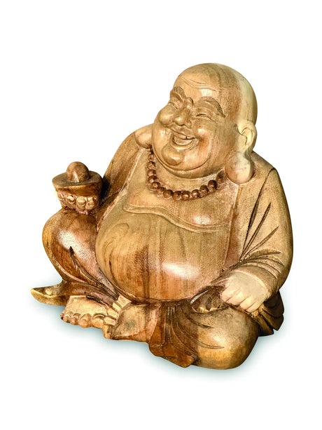 HAPPY BUDDHA SCULPTURE 20CM