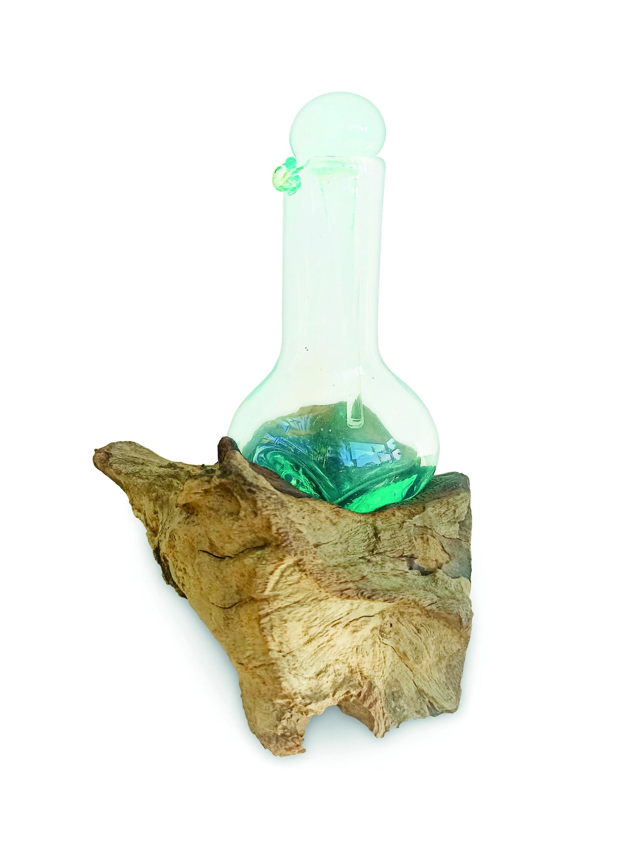 ROOT MOLTEN GLASS BABY DECANTER OR OIL/VINEGAR BOTTLE  20CM