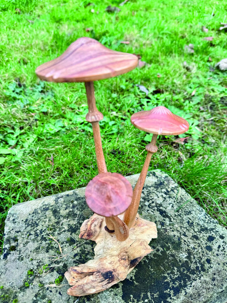 HONEYCUP MUSHROOM SCULPTURE 20cm.