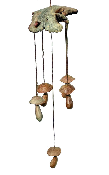 WILD MUSHROOM SCULPTURE WIND CHIME (silent)