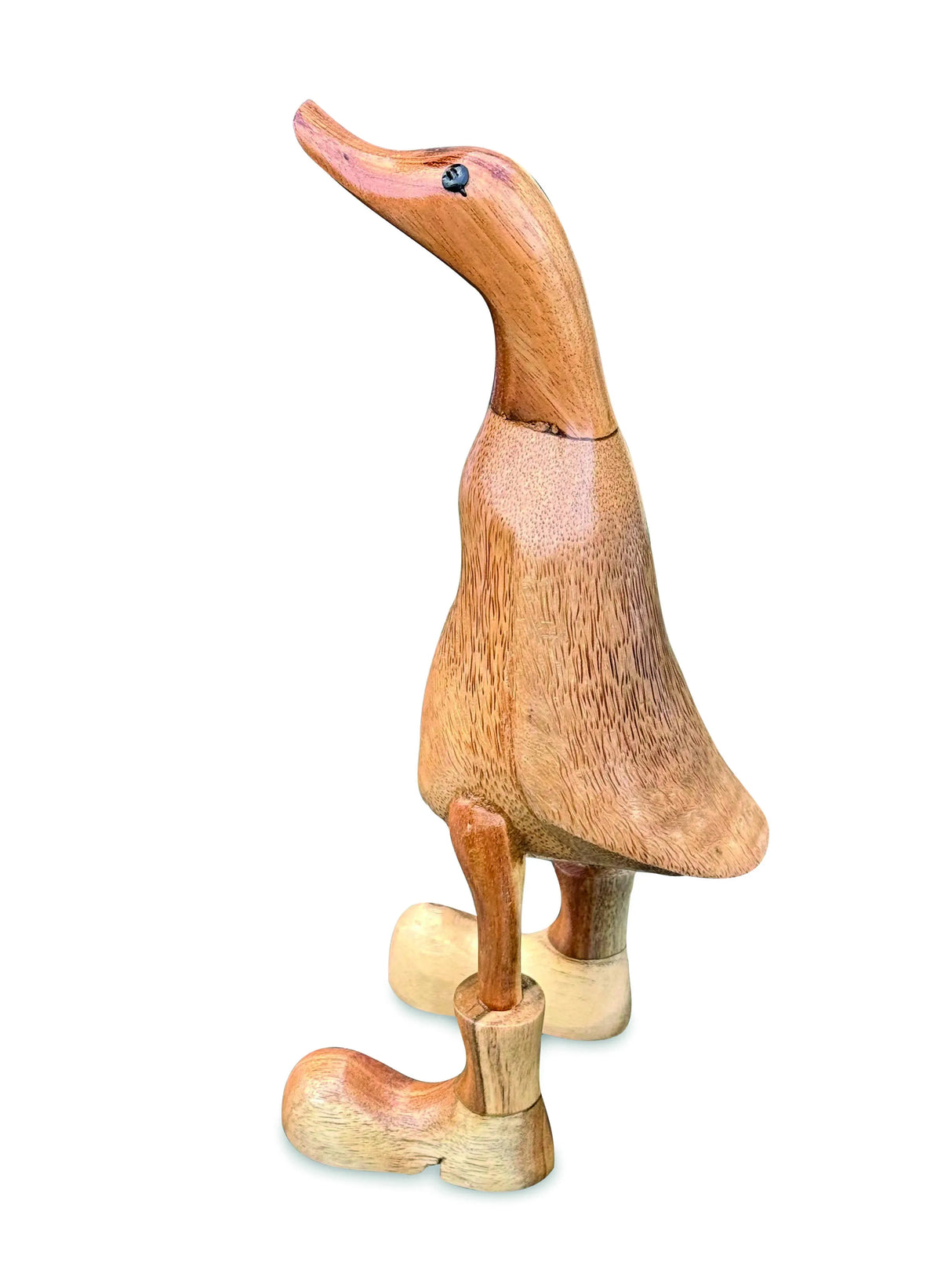 WOODEN DUCK IN BOOTS 25CM