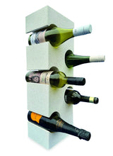 WHITE TERRAZZO STONE CUBE WINE RACK 60CM