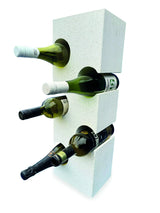 WHITE TERRAZZO STONE CUBE WINE RACK 60CM