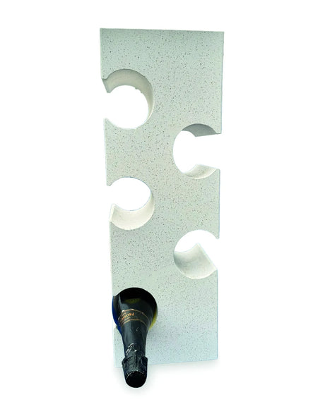 WHITE TERRAZZO STONE CUBE WINE RACK 60CM
