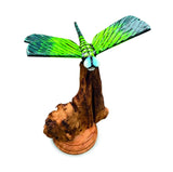 SINGLE EMPEROR DRAGONFLY ON DRIFTWOOD 14cm H