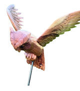 HAND CARVED SWOOPING EAGLE OWL