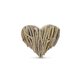 DRIFTWOOD WALL HEART 30 X 25cm