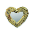 DRIFTWOOD HEART MIRROR 30CM