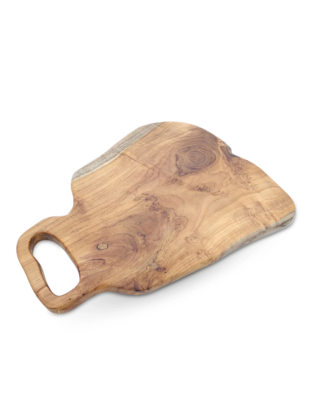 TEAK CHOPPING BOARD W/HANDLE 35X25