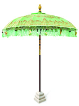 BALI SUN PARASOL MINT AND GOLD KNOCK DOWN