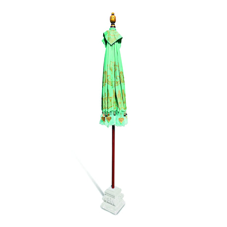 BALI SUN PARASOL MINT AND GOLD KNOCK DOWN
