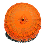 BALI SUN PARASOL ORANGE AND GOLD KNOCK DOWN (with Pole Joint)