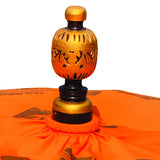 BALI SUN PARASOL ORANGE AND GOLD KNOCK DOWN (with Pole Joint)