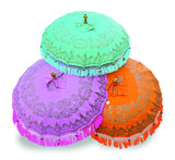 BALI SUN PARASOL ORANGE AND GOLD KNOCK DOWN (with Pole Joint)