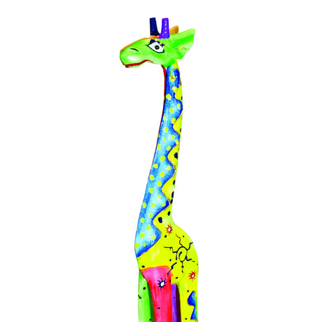 BALI PAINTED GIRAFFE 60cm
