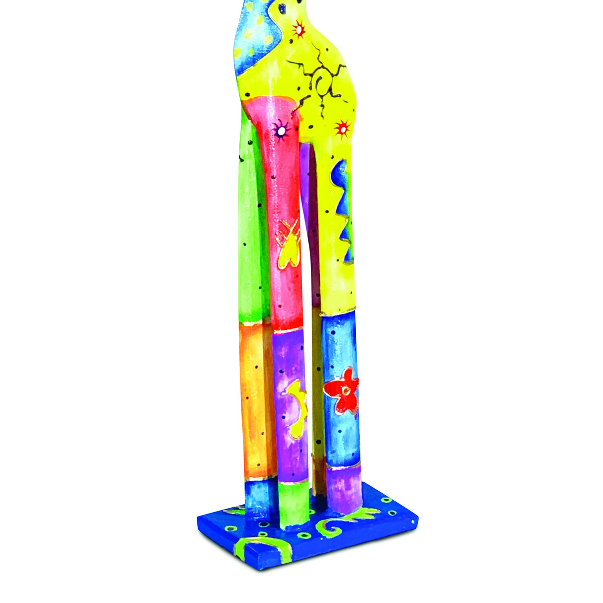 BALI PAINTED GIRAFFE 60cm