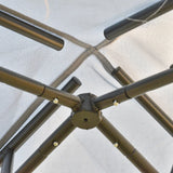 Outsunny 3 x 3 m Metal Gazebo, Garden Pavillion, Double Roof Outdoor Canopy Shelter with Mesh Sidewalls, Grey