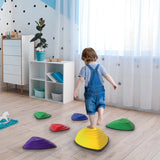 AIYAPLAY 6-Piece Stepping Stones for Kids, Stackable Sensory Toys Outdoor Indoor, Obstacle Course for Balance and Motor Skills