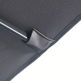 Outsunny Balcony Half Parasol Semi Round Umbrella Patio Crank Handle (2.3 m, Grey)- NO BASE INCLUDED