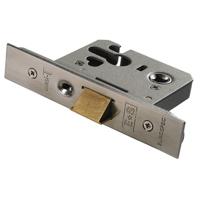 EASI - T MORTICE CYLINDER NIGHTLATCH - LOCKCASE ONLY 68MM - SATIN STAINLESS STEEL - EACH