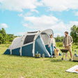 Outsunny Inflatable Camping Tent w/ Air Pump, Easy Setup 2-3 Person Blow Up Tent, Green
