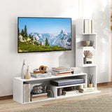 Media Console Table Cube TV Stand for TVs up to 50 Inch-White