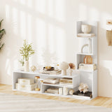 Media Console Table Cube TV Stand for TVs up to 50 Inch-White