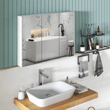 Frameless Bathroom Wall Mounted Medicine Cabinet with Mirror-White