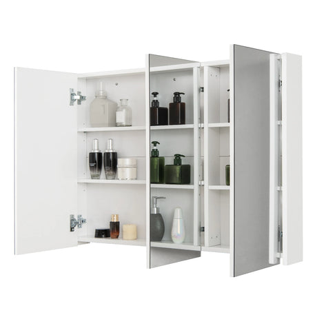 Frameless Bathroom Wall Mounted Medicine Cabinet with Mirror-White