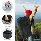 Waterproof Roll up Lightweight Memory Foam Camping Mattress with Carrying Bag-Grey
