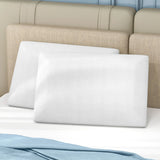 Set of 2 Gel Memory Foam Pillow 3D Cutting Air Flow Cooling Pillows with Pillowcase