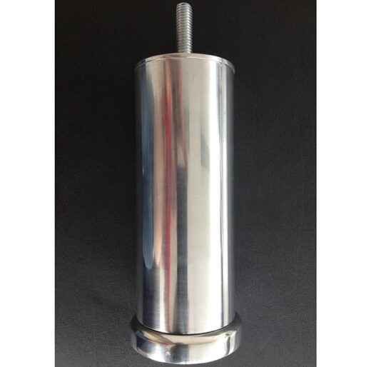 Tubular Metal Leg 100mm x 57mm – Polished Chrome