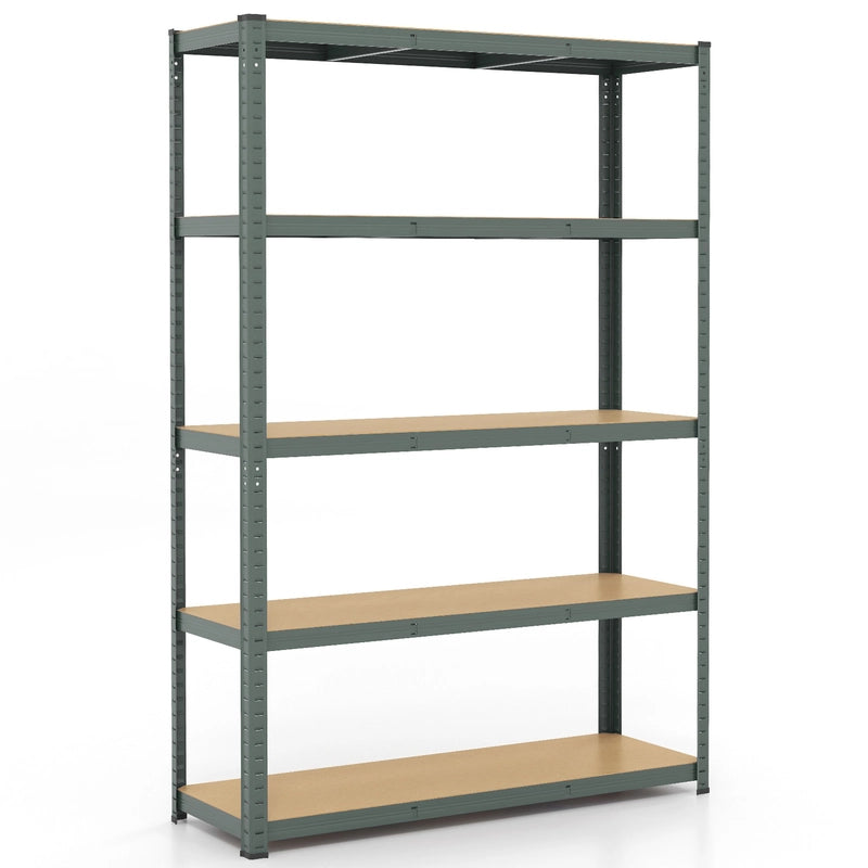 5-Tier Heavy Duty Metal Shelving Unit with 2200 LBS Total Load Capacity-Gray