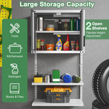 Metal Wall Cabinet with Lock and 3 Adjustable Shelves