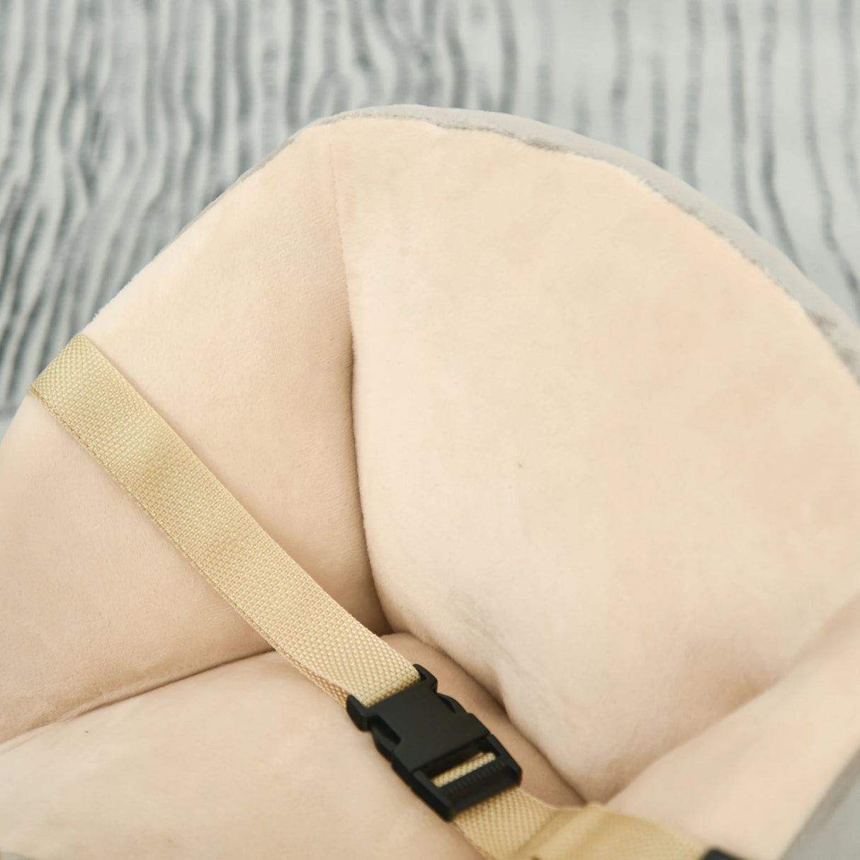 HOMCOM Kids Rocking Horse, Children Plush Ride On Donkey Animal Rocker w/ Sound, Wood Base Seat, Safety Belt, Baby Toy Rocker for Toddler 18 - 36 Months, Grey