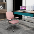 Vinsetto Office Chair, Breathable Mesh Swivel Desk Chair with Adjustable Height and  360 Swivel Security Wheels for Home Office, Study, Pink