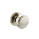 Millhouse Brass Boulton Solid Brass Stepped Mortice Knob on Concealed Fix Rose - Polished Nickel - Set