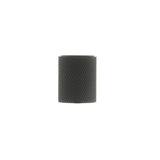 Millhouse Brass Watson Cylinder Knurled Cabinet Knob on Concealed Fix - Matt Black - Each