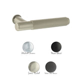 Millhouse Brass Crompton Lever Door Handle on Concealed Round Rose - Polished Chrome - Pair