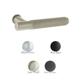 Millhouse Brass Crompton Lever Door Handle on Concealed Round Rose - Polished Chrome - Set