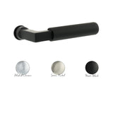 Millhouse Brass Cartwright Lever Door Handle on Concealed Round Rose - Satin Nickel - Set