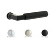 Millhouse Brass Cartwright Lever Door Handle on Concealed Round Rose - Satin Nickel - Set