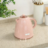 HOMCOM 3kW Rapid Boil Honeycomb Kettle - Light Pink