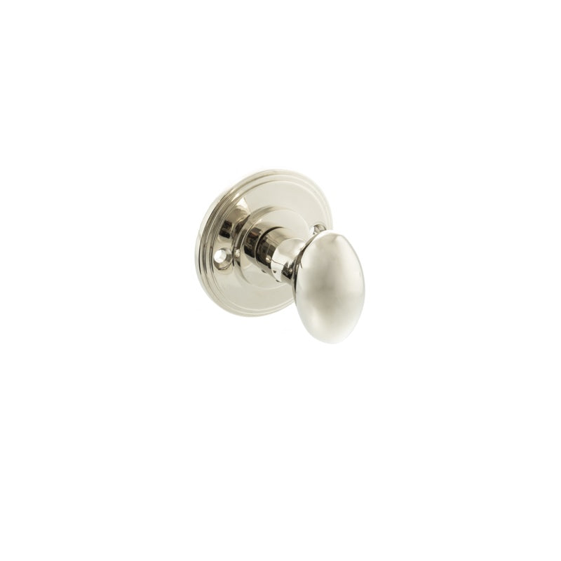 Millhouse Brass Solid Brass Oval WC Turn and Release - Polished Nickel - Each