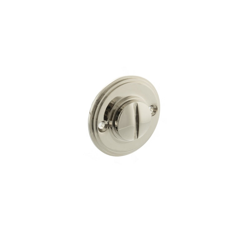 Millhouse Brass Solid Brass Oval WC Turn and Release - Polished Nickel - Each