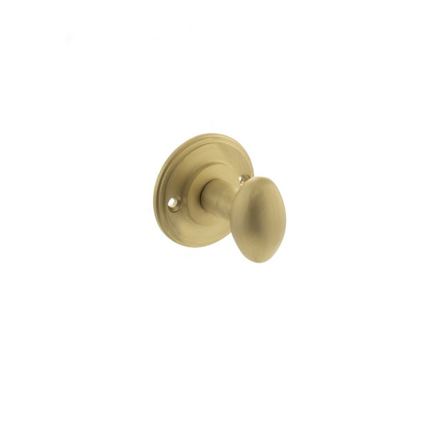 Millhouse Brass Solid Brass Oval WC Turn and Release - Satin Brass - Each