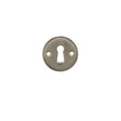 Millhouse Brass Solid Brass Open Key Hole Escutcheons - Satin Nickel - Pair