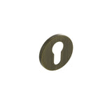 Millhouse Brass Euro Escutcheons on 5mm Slimline Round Rose - Yester Bronze - Pair